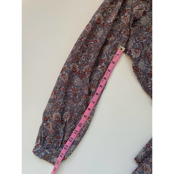 Dress Forum Floral Long Sleeve Short Peasant Dress Small - Picture 7 of 13